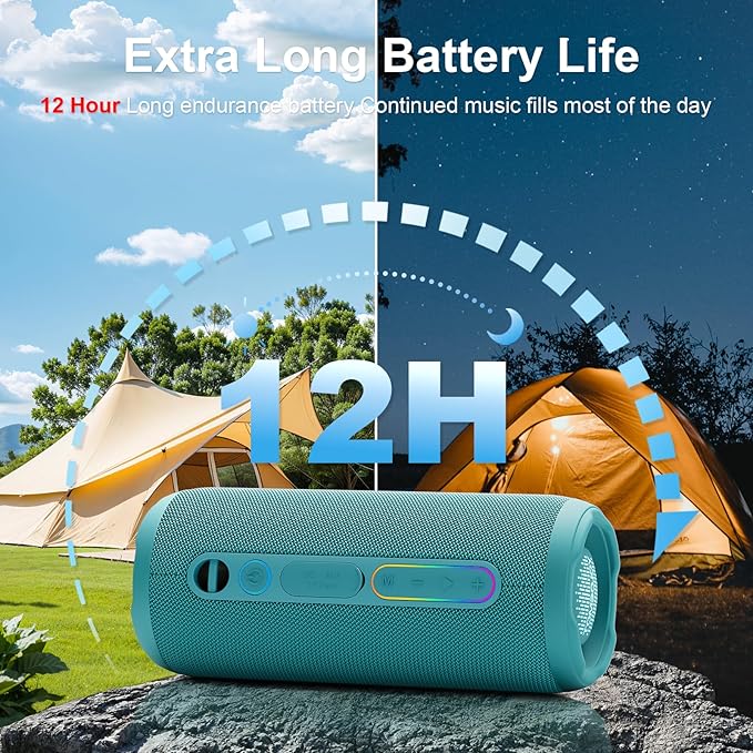 YOLOEMOT Bluetooth Speakers Wireless Loud Stereo Sound, Powerful Deep Bass - Image 6