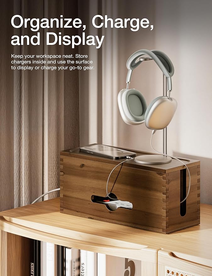 TIDITA Acacia Large Cable Management Box - Image 4