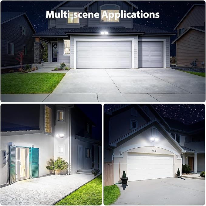 Onforu 3200LM Flood Lights Outdoor, 32W 6500K LED Security Light Switch - Image 7