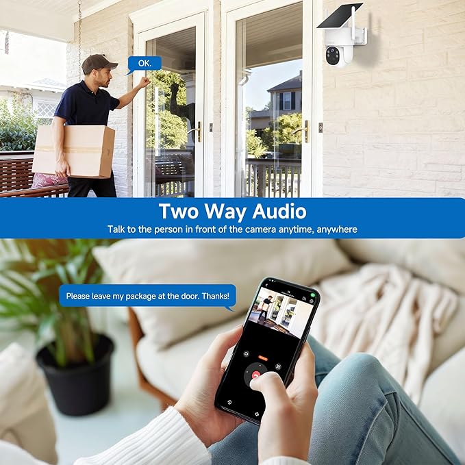 Noorio Solar Security Camera Wireless Outdoor, 2K Cameras - Image 7