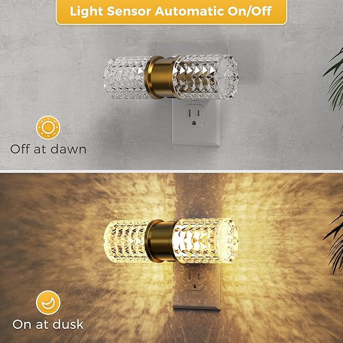 L LOHAS LED Night Light, Dimmable Night Lights Plug into Wall, 2 Pack 0-100LM - Image 2