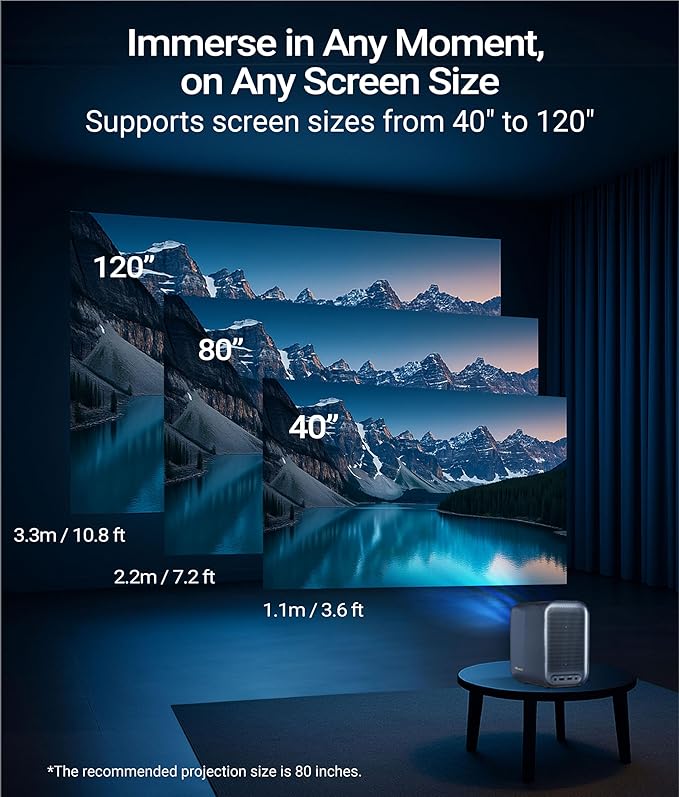 UVISION AllPlay Google TV Smart Porejctor | Native 1080p Full HD | Auto Focus & - Image 7