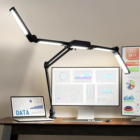 Neatfi 3, 000 Lumens LED Desk Lamp, 360 SMD LEDs, CRI 95, Adjustable Light Modes by Neatfi