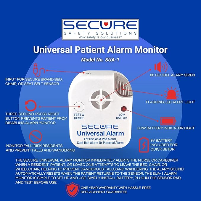 Secure Safety Solutions Wheelchair Seatbelt Chair Alarm - Image 3