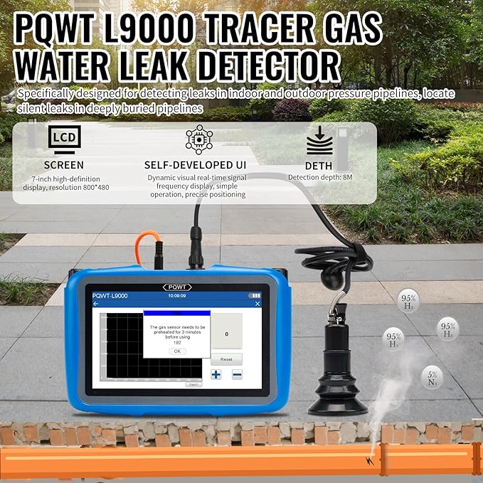 PQWT L9000 Professional Water Leak Detector - Image 2