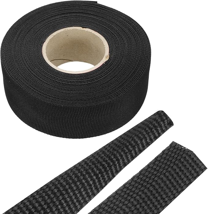 MECCANIXITY Braided Cable Sleeves Heat Shrinkable Fabric Sleeving, 1 1/4" 40ft by MECCANIXITY