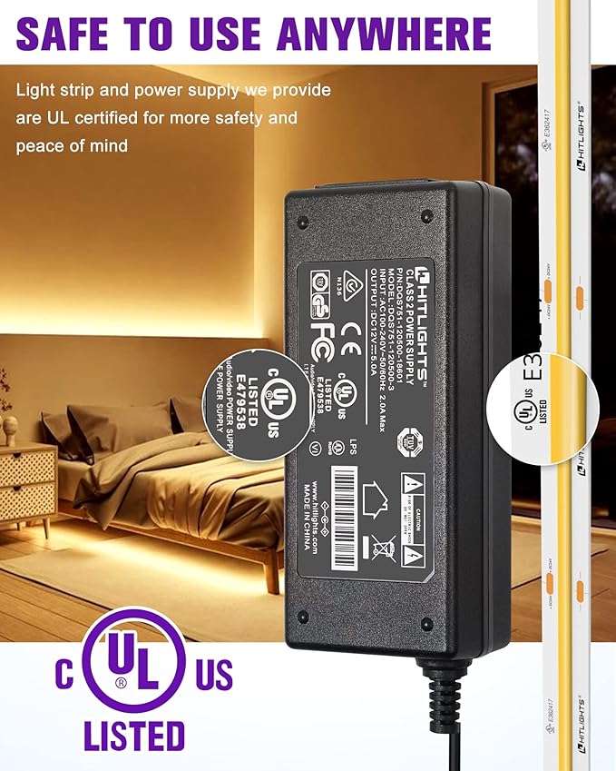 HitLights COB LED Strip Lights Kit Warm White - Image 4