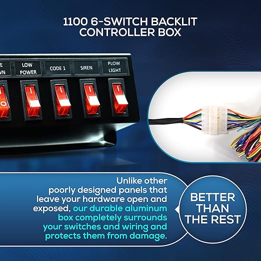 Ultra Bright Lightz 1100 6-Switch Backlit Controller Box | Emergency Vehicle - Image 7