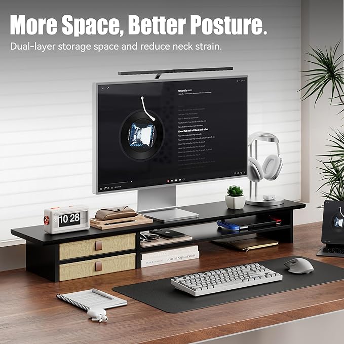 FENSULN Dual‑Tier Monitor Stand Riser - Image 2