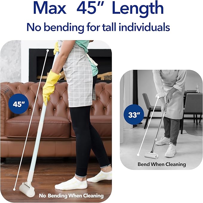 Large Lint Rollers for Carpet, 9.45'' Sticky Rollers for Floor - Image 3