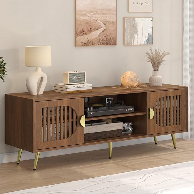 Dorivibe 54.33" Walnut TV Stand - Image 2