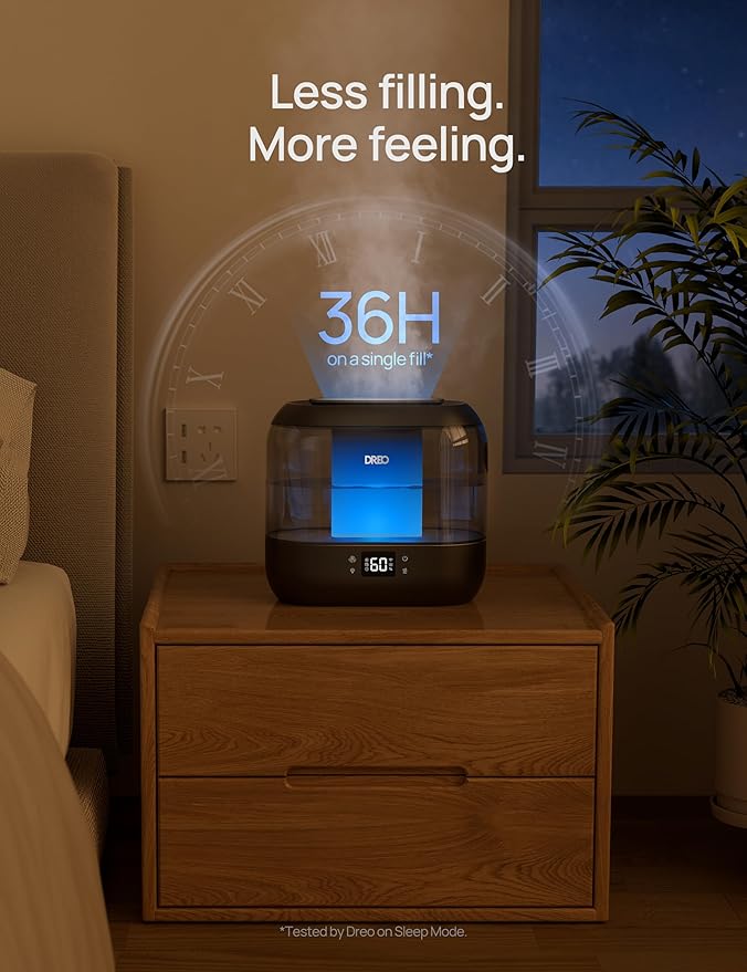 DREO Smart Humidifiers for Bedroom, Top Fill 4L Supersized Humidifier Large Room - Image 7