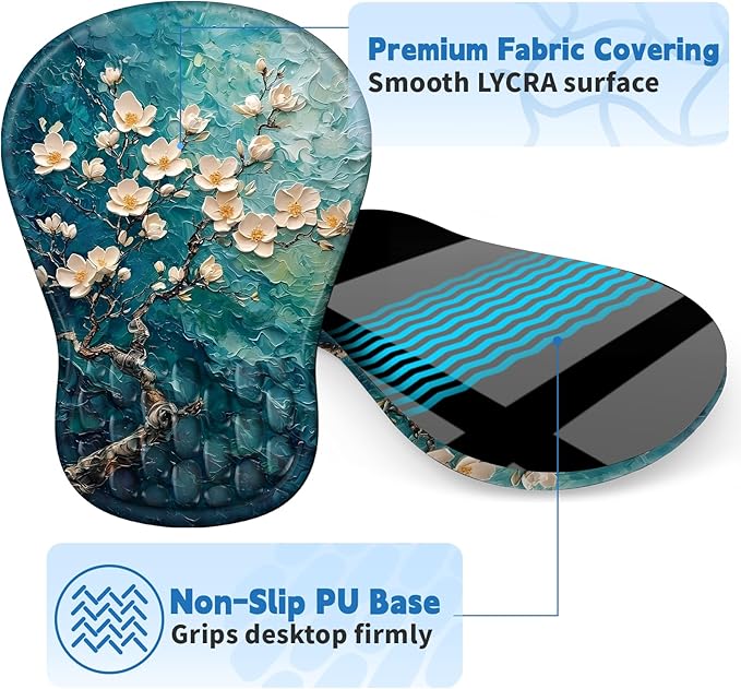 YIWEI Ergonomic Mouse Pad with Wrist Rest - Image 5