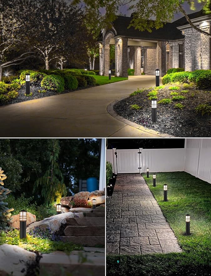 SUNVIE 8-Pack Low Voltage Pathway Lights 3W LED Landscape Pathway Lighting - Image 6