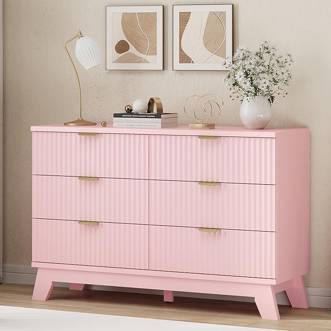 Fluted Dresser for Bedroom by Xixini