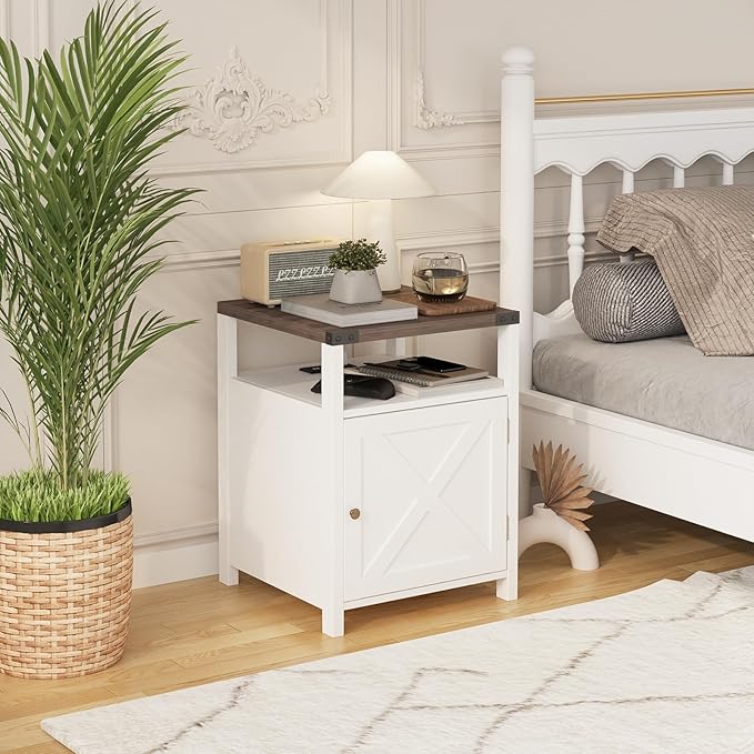 HOSEOKA Farmhouse Nightstand Set of 2 - Image 2