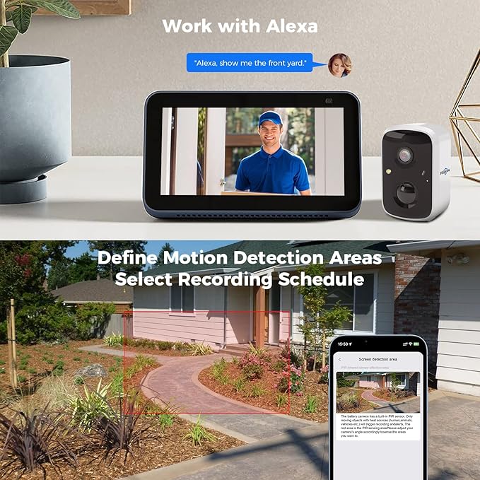 Hiseeu Solar Security Cameras Wireless Outdoor, Battery Powered 3K 4MP - Image 8