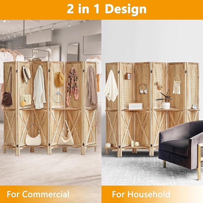 Aleesing 6 Panel Pegboard Display - Image 8