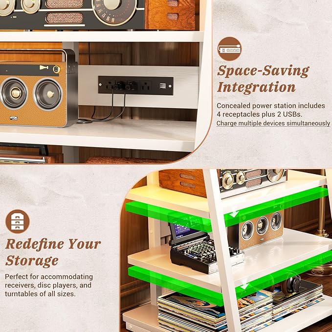 Armocity 4-Tier AV Media Stand - Image 7