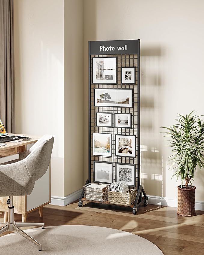 CHOEZON Grid Wall Panel, 2’ x 5.7’ Ft Floor Standing Gridwall Display Rack - Image 4