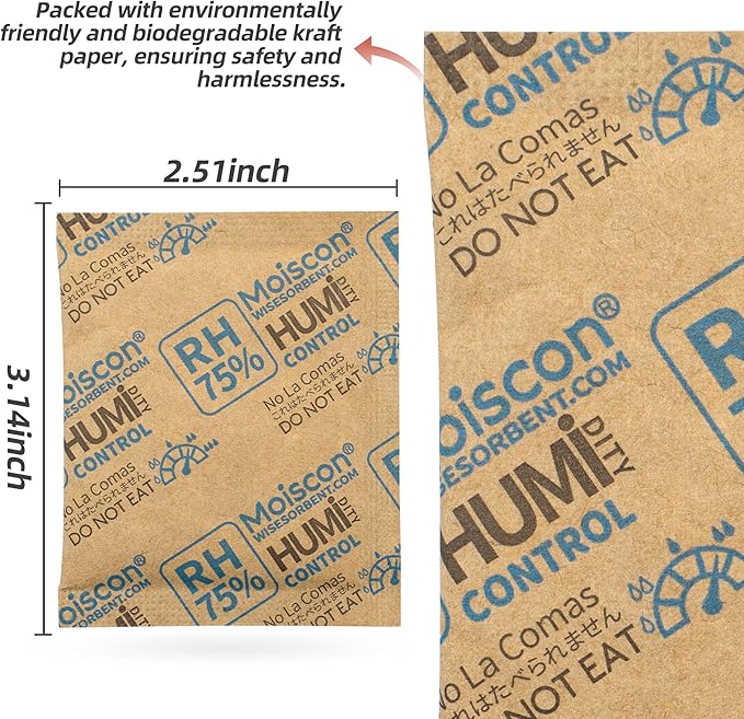 Wisesorb 75% RH 8 Gram Two-Way Humidity Control Packs - Image 3