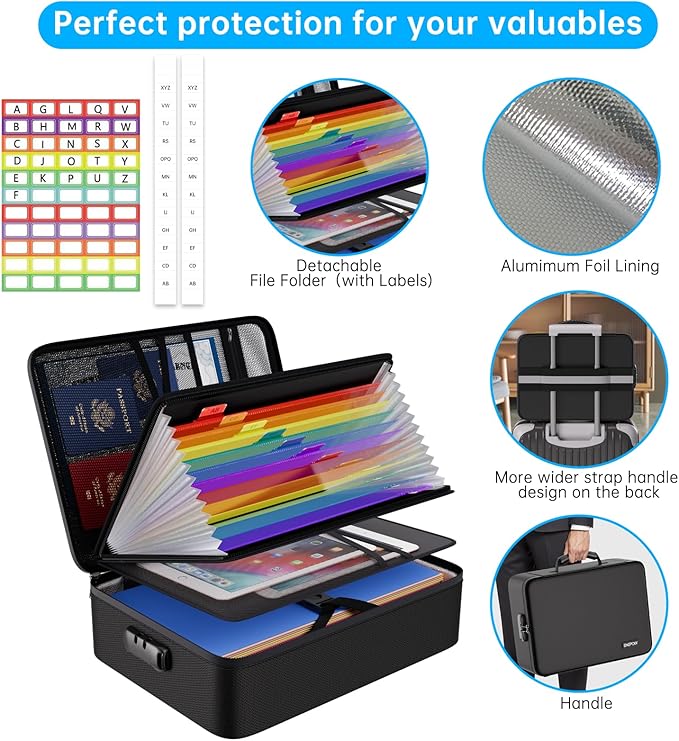 ENGPOW Fireproof File Organizer Bag - Image 6