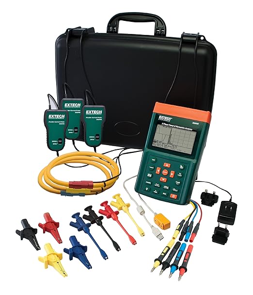 PQ3350 – 3-Phase Power & Harmonics Analyzer by Extech