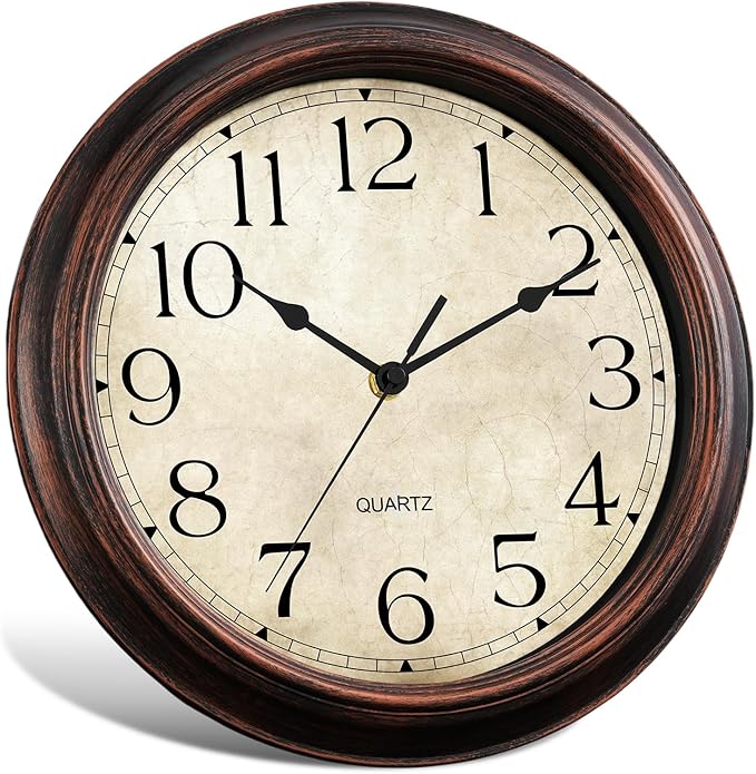 KECYET Wall Clock Battery Operated Vintage Silent Non-Ticking Analog Wall - Image 2