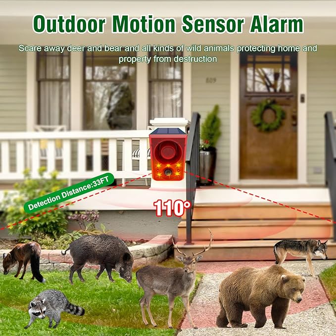 ChunHee Solar Outdoor Motion Sensor Alarm - Image 2