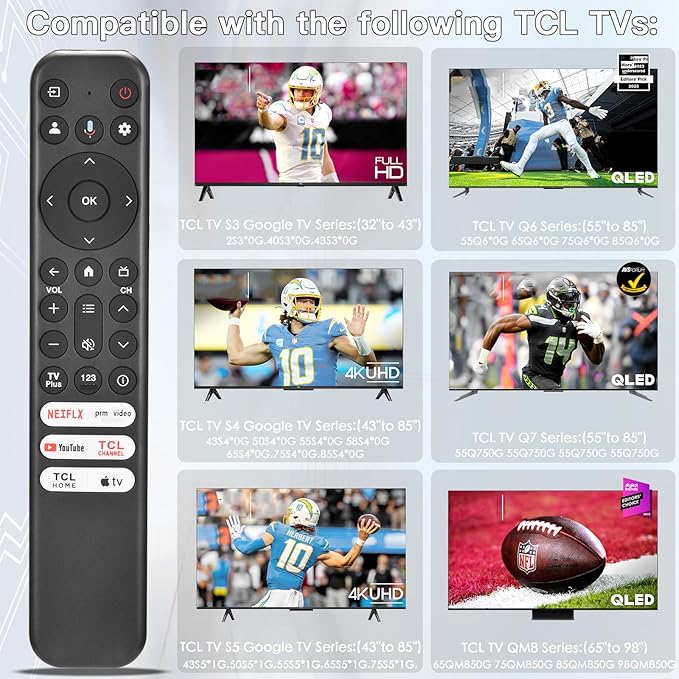for TCL Google TV Remote, RC813 - Image 2