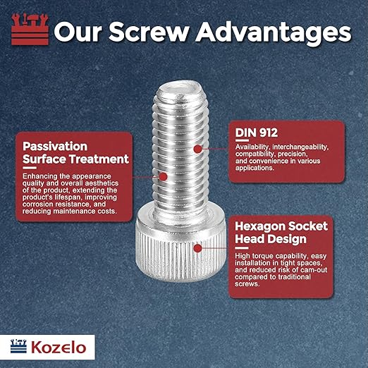 Kozelo 15pcs Socket Head Cap Screws - Image 3