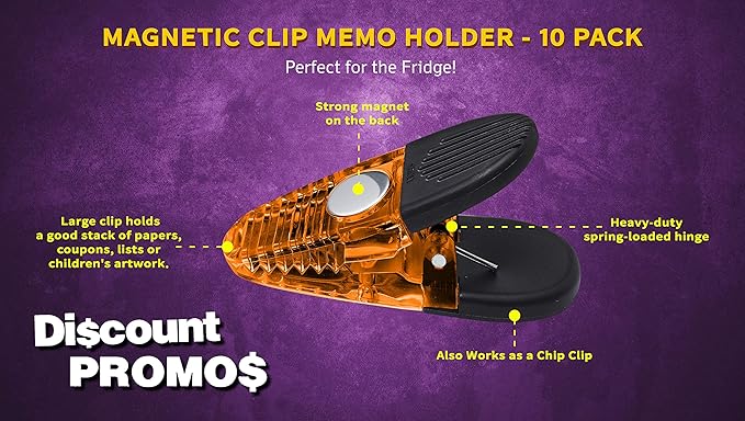 10 Magnetic Memo Holders Set - Image 3