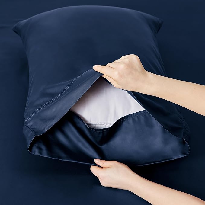 Bedsure Cooling Sheets Twin XL, Rayon Derived from Bamboo, Breathable & Soft - Image 5
