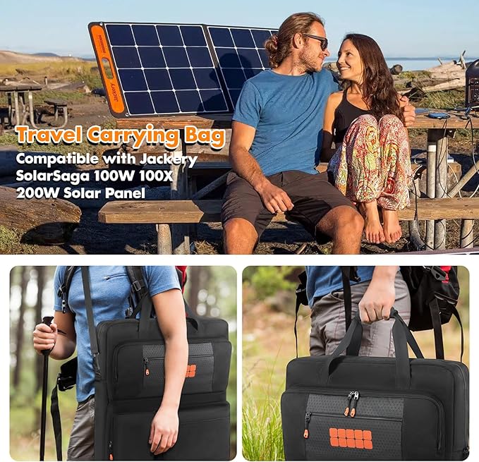 Padded Solar Panel Carrying Case Compatible - Image 7
