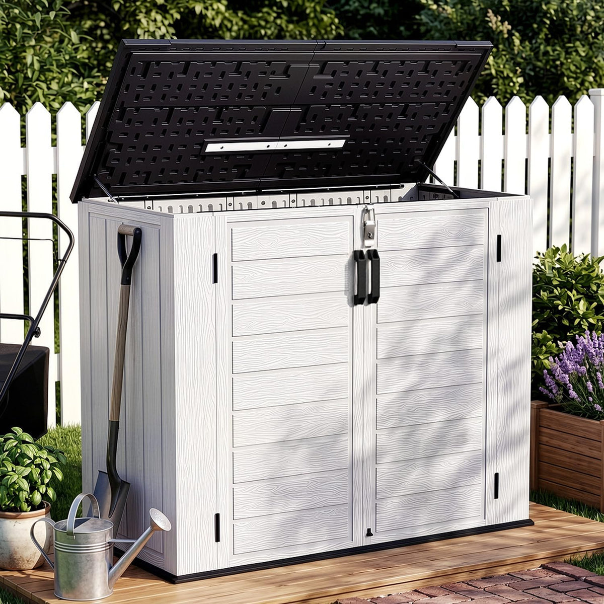 outdoor storage shed resin waterproof storage cabinet for, main product view