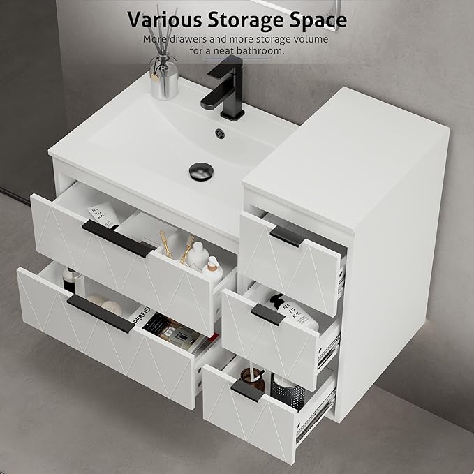 eclife 12" Bathroom Vanities Cabinet - Image 5