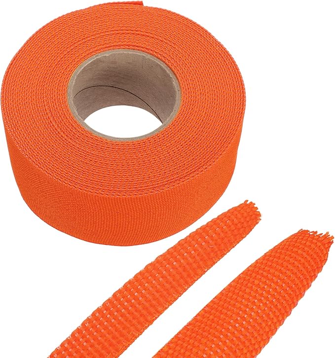 MECCANIXITY Braided Cable Sleeves Heat Shrinkable Fabric Sleeving, 1 3/8" 33ft by MECCANIXITY