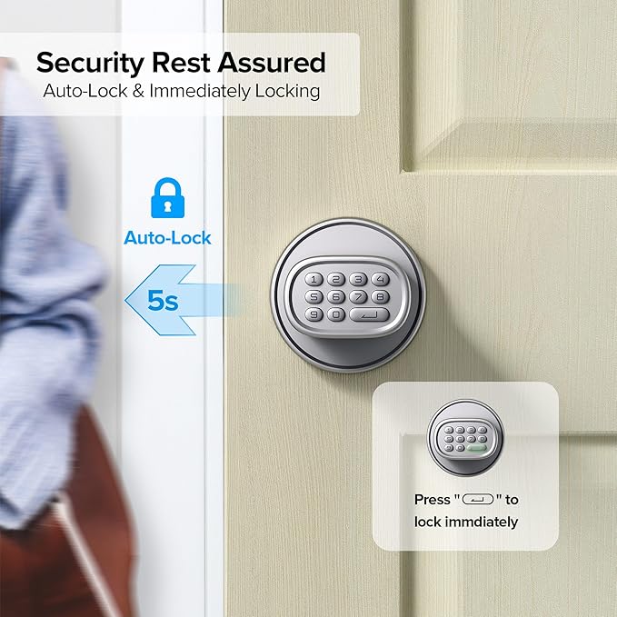 ThorBolt Door Lock Knob with Keypad Keyless Entry Door Knob Electric Coded - Image 4