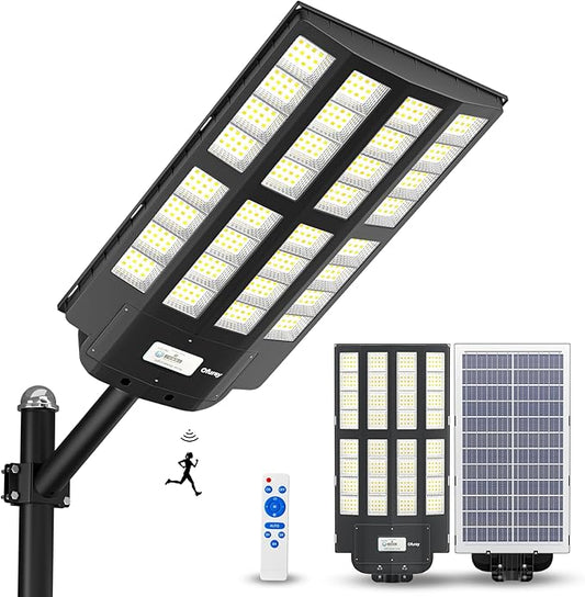 Ofuray Of-6200W Solar Street Lights Outdoor, 620000LM Solar Security Flood by Ofuray
