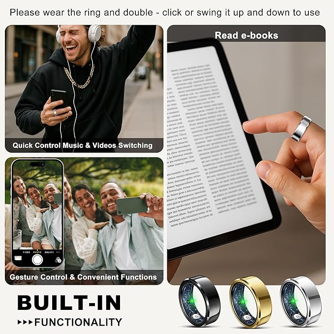 RIFESI Smart Ring for Women Men, Fashion Minimalist Fitness Ring & Sleep - Image 7