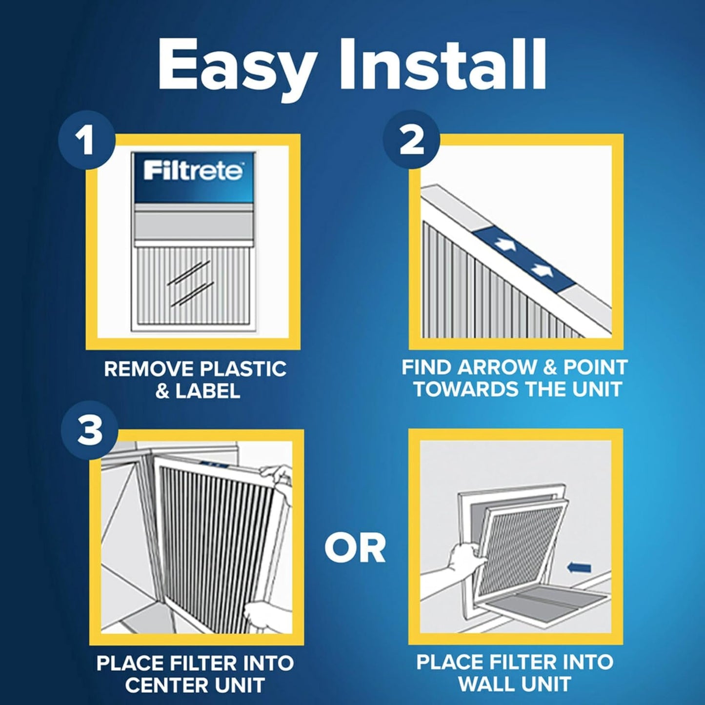 Filtrete 16x21x1 AC Furnace Air Filter, MERV 11, MPR 1000, Micro Allergen Defense, 3-Month Pleated 1-Inch Electrostatic Air Cleaning Filter, 2 Pack