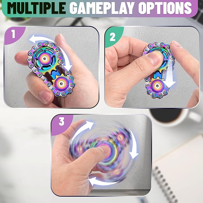 Valentines Day Gifts for Teens Boys Metal Fidget Spinner Toys for Adults - Image 5