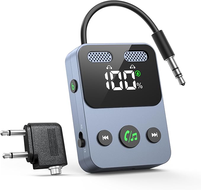 BabbleCom Bluetooth 5.3 Transmitter Receiver, 2-in-1 Adapter by BabbleCom