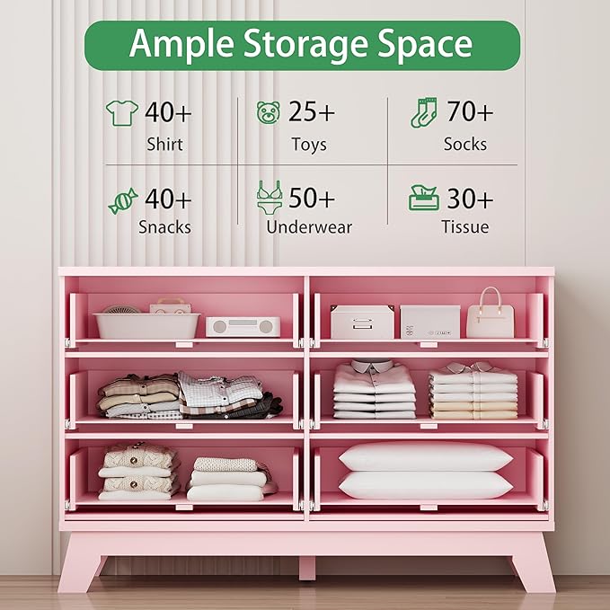 Fluted Dresser for Bedroom - Image 3