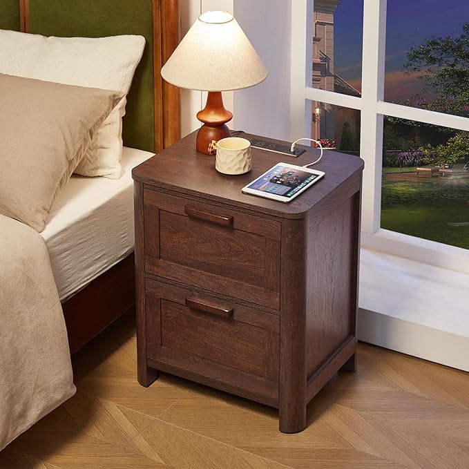 Joaxswe Farmhouse Nightstand Set of 2 - Image 8