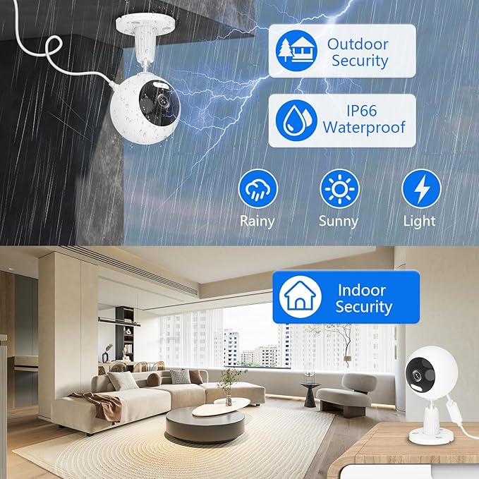 GUOANVISION 5G Cameras for Home Security, 3MP Outdoor Indoor Security Camera - Image 3