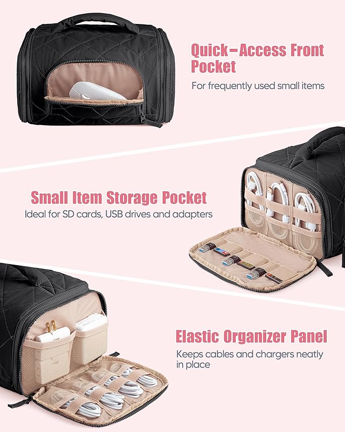 Cable Organizer Bag, Travel Cord & Charger Organizer Pouch - Image 4