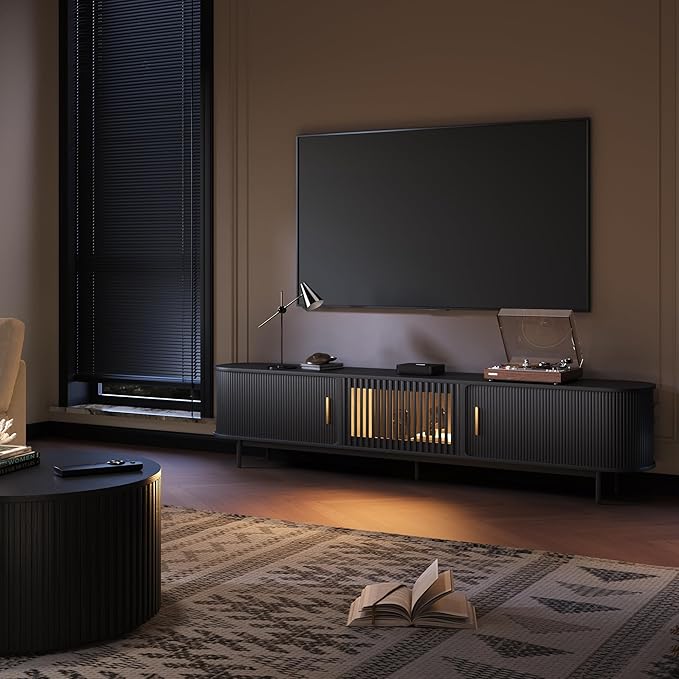 POVISON Sliding Tambour Door TV Stand - Image 3