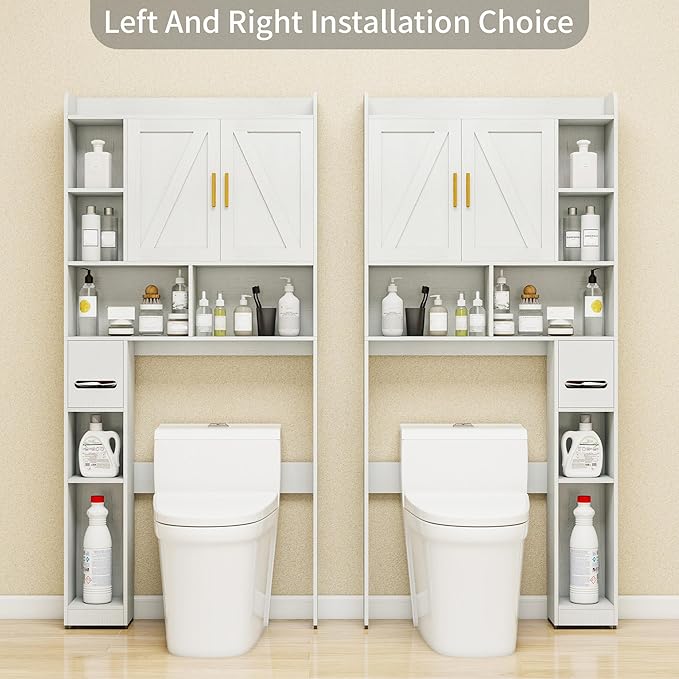 Farmhouse Over The Toilet Storage Cabinet - Image 5