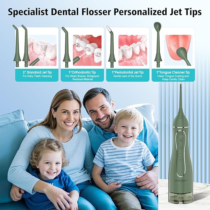 Leominor Water Dental Flosser Pick - Image 7